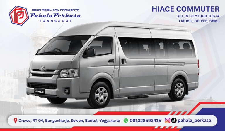 Sewa Mobil Hiace Commuter di Yogyakarta dengan Driver & BBM
