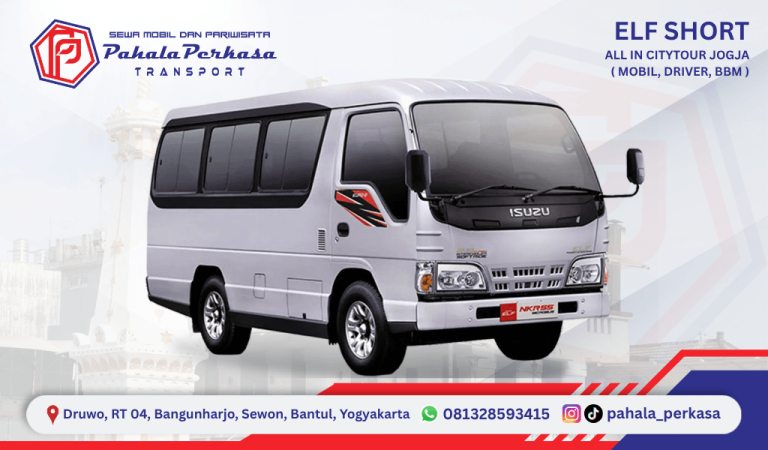 Sewa Mobil Elf Short di Yogyakarta dengan Driver & BBM