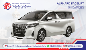 Sewa Mobil Alphard Facelift di Yogyakarta dengan Driver & BBM