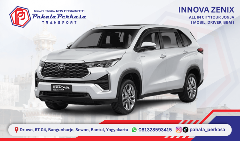 Sewa Mobil Innova Zenix di Yogyakarta dengan Driver & BBM